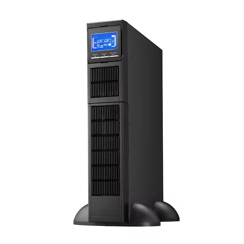 UPS trực tuyến Rackmount 19 inch 2U Sóng sin tinh khiết một pha Bộ nguồn liên tục gắn trên giá 1KVA 2KVA 3KVA 3