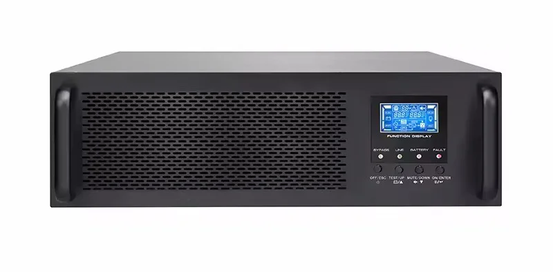 အွန်လိုင်း UPS Rackmount 19 လက်မ 2U Single Phase Pure Sine Wave Rack-mounted Uninterruptible Power Supply 6KVA 10KVA 2