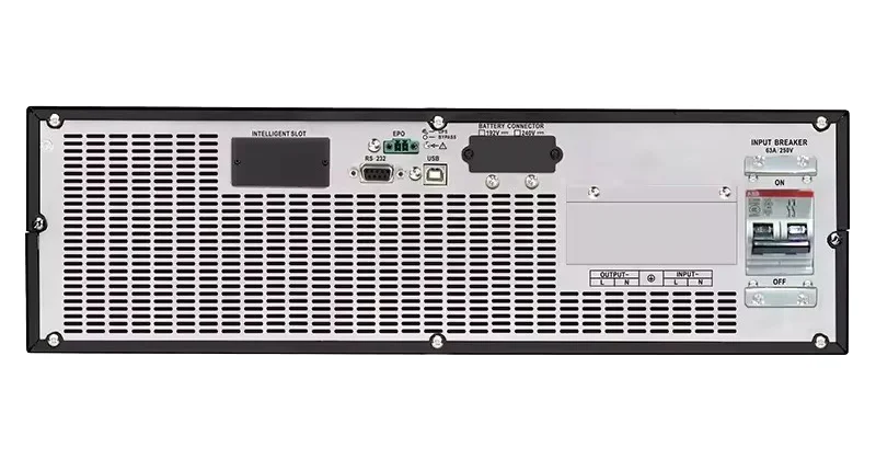 ອອນໄລນ໌ UPS Rackmount 19 ນິ້ວ 2U Single Phase Pure Sine Wave Rack-mounted Uninterruptible Power Supply 6KVA 10KVA 3