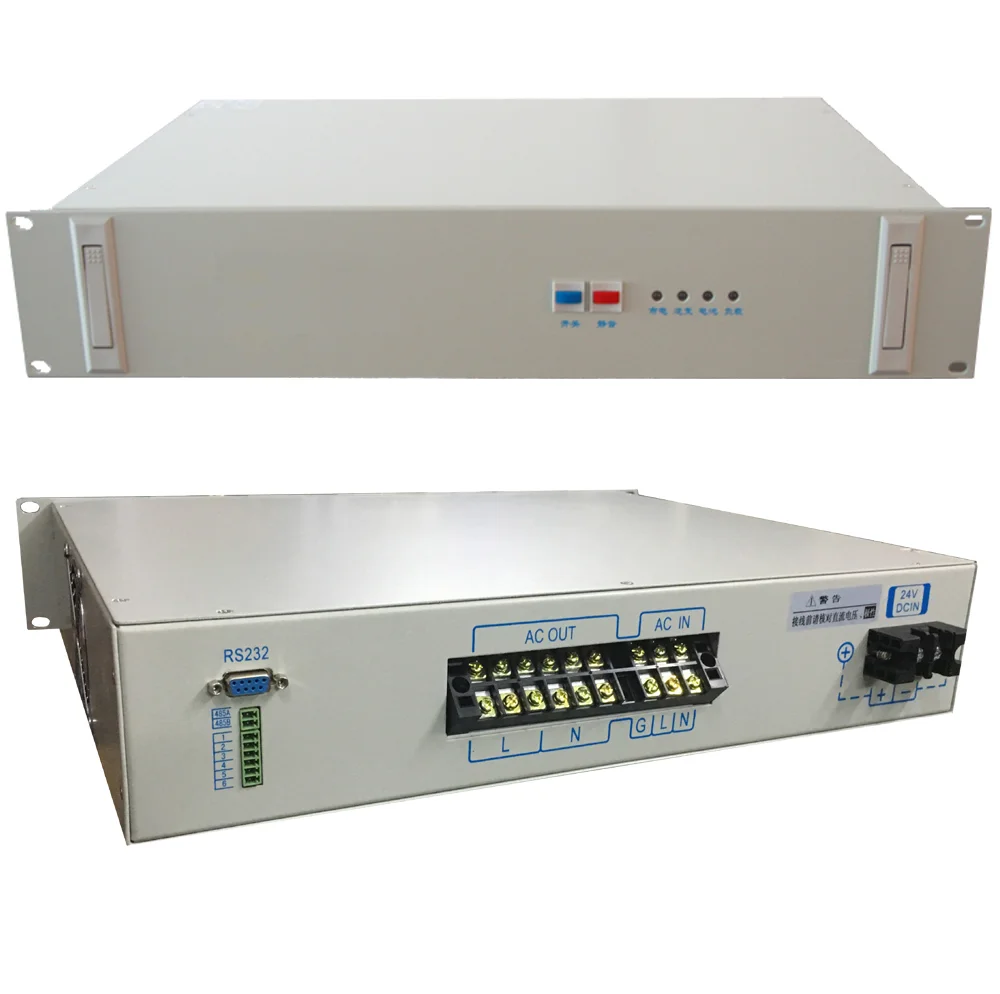 Rack Mount 19″ 2U Telecom Inverter Для Телекоммуникаций Чистая Синусоидальная Волна DC48V TO AC110V-120VAC-220VAC-230V 1KVA 2KVA 3KVA 4KVA 5KVA 6KVA 3